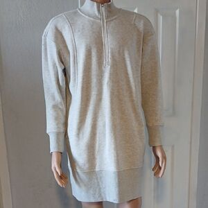Xersion Gray Zip Up Sweater with Mock Neck